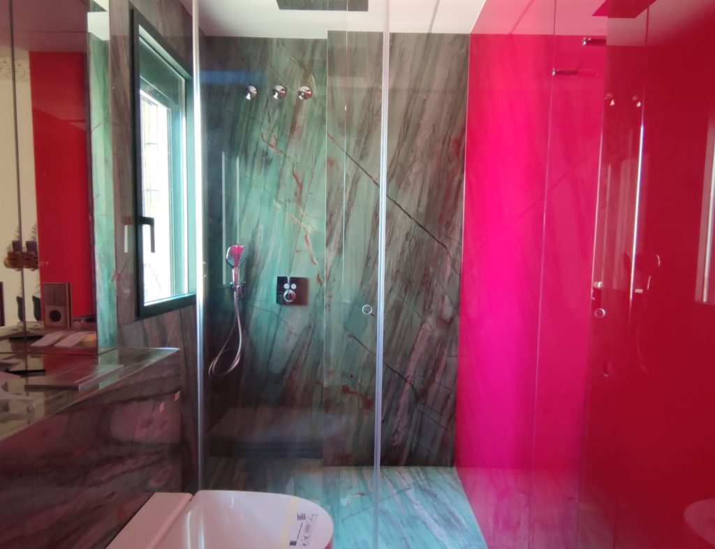 Baño Cuarcita Verde Esmeralda